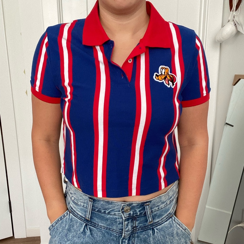 Forever 21 x Disney Pluto Rugby Polo shirt